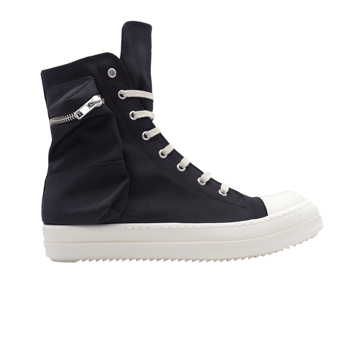 Size 11.0 Rick Owens DRKSHDW Fogachine Cotton Nylon Cargo High 'Black Milk'
