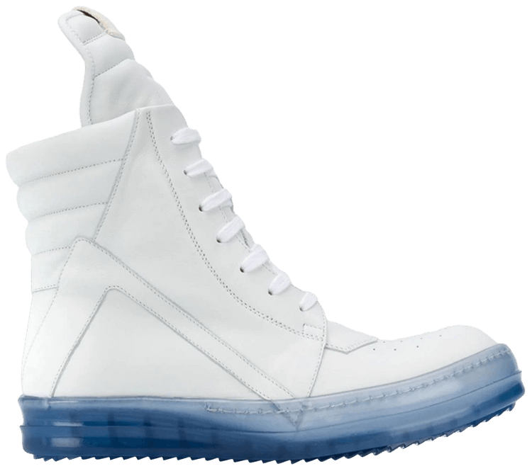 Rick Owens Geobasket White Blue Transparent