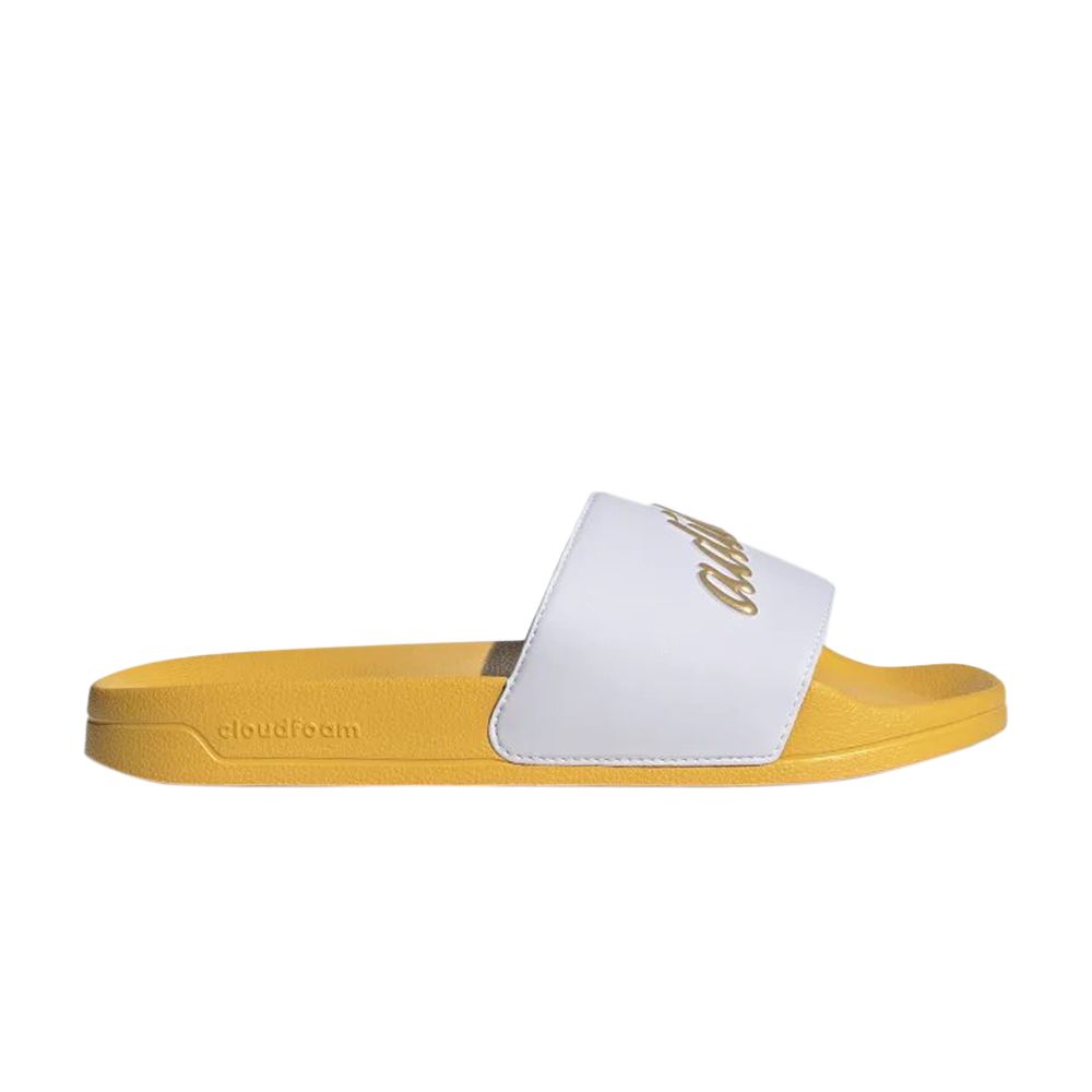 Pre-owned Adidas Originals Wmns Adilette Slide 'white Gold Metallic'