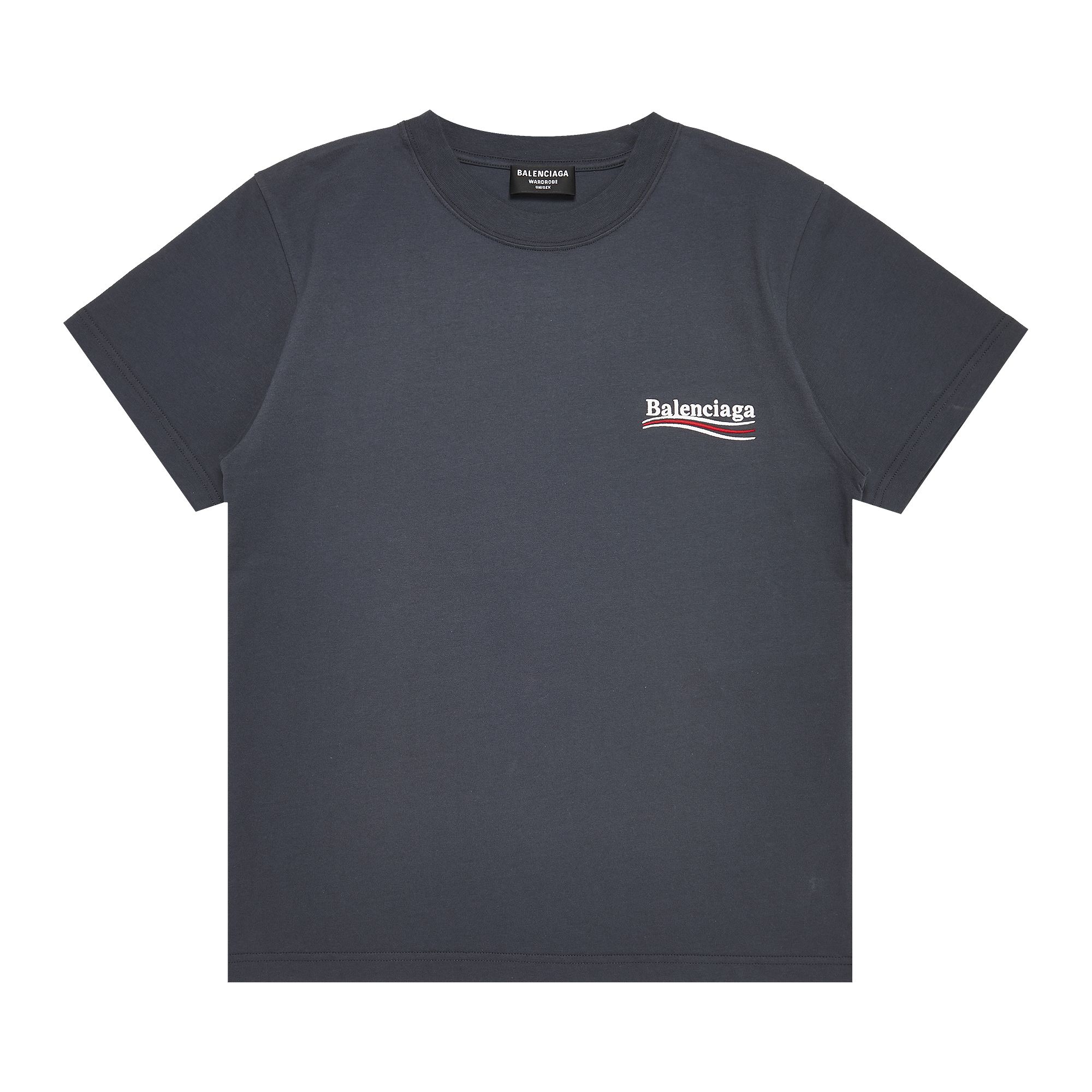 Balenciaga Small Fit T-Shirt 'Dark Grey/White' | Men's Size S