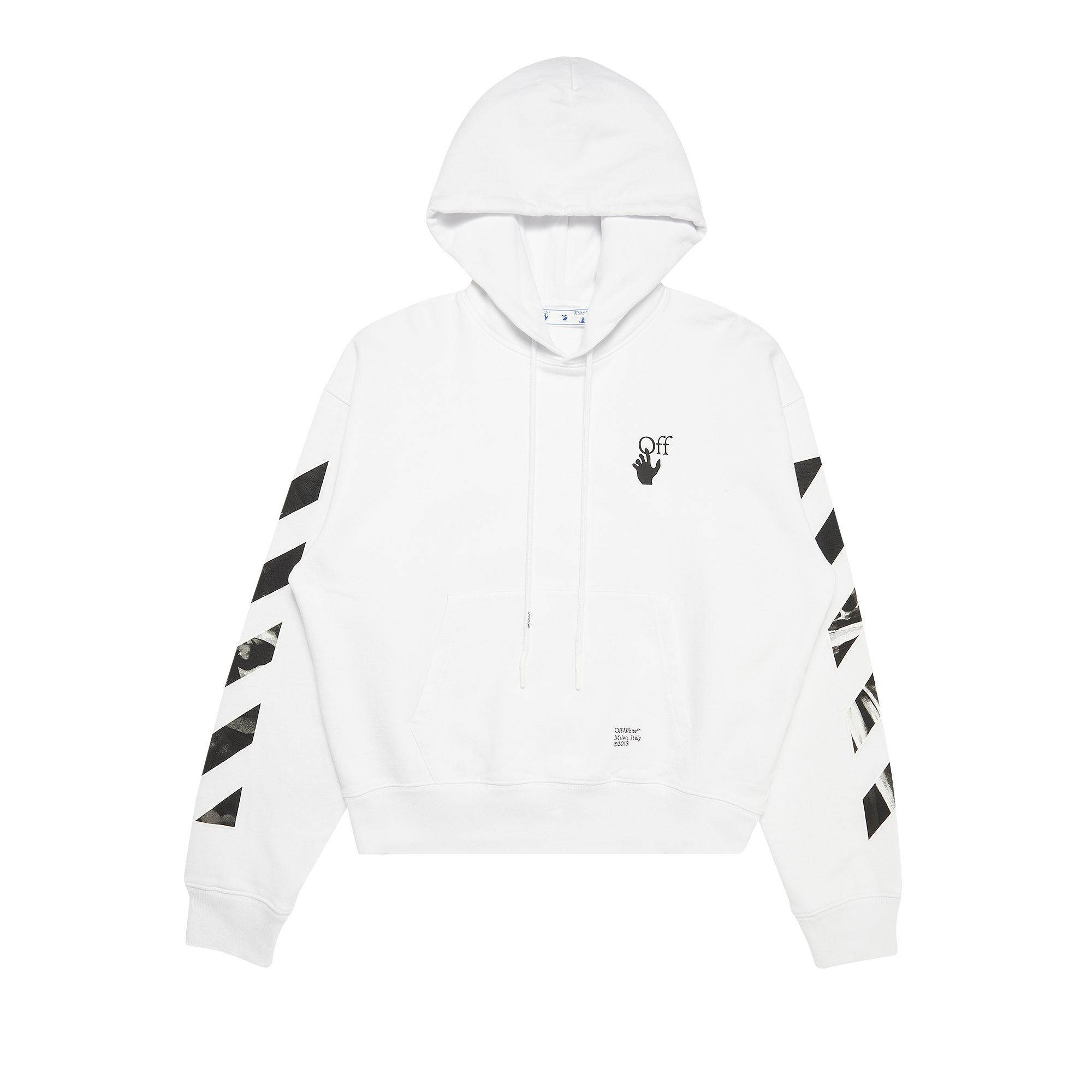 Off-White Carav Arrow Over Hoodie 'White/Black' | Men's Size M