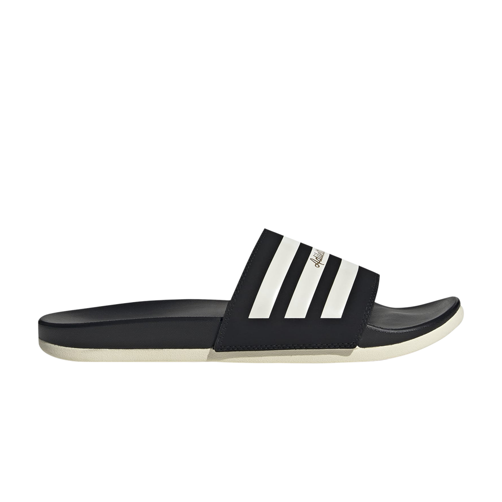 Pre-owned Adidas Originals Adilette Comfort Slide 'black White'