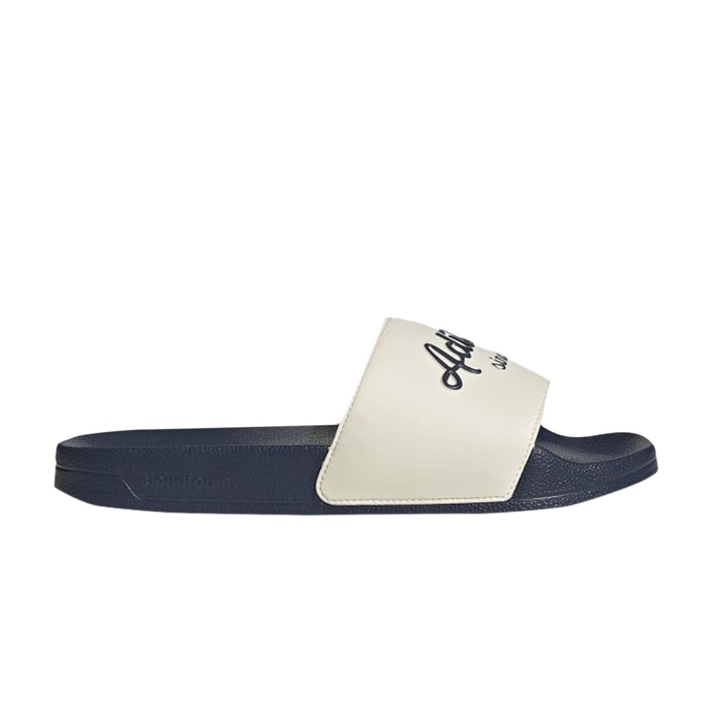 Pre-owned Adidas Originals Adilette Shower Slide 'white Shadow Navy'