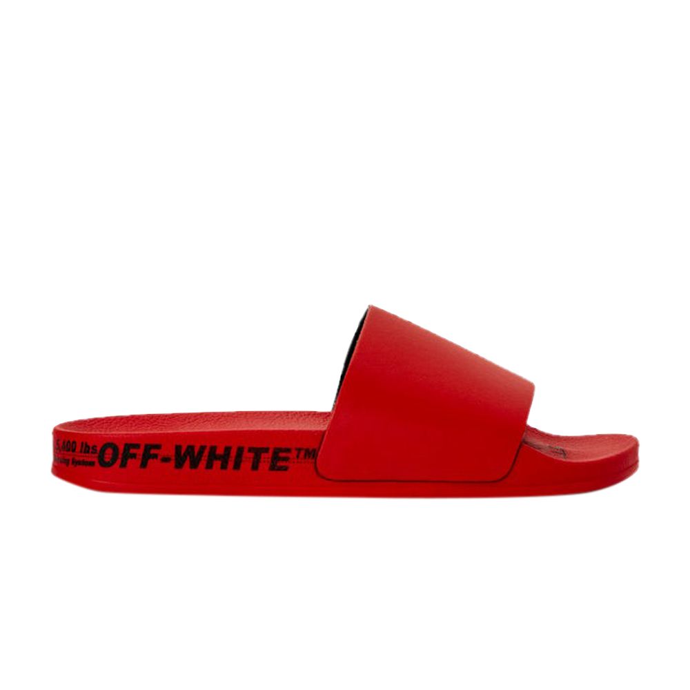 Off-White Off-White Industrial Belt Sliders 'Red' | Men's Size 41