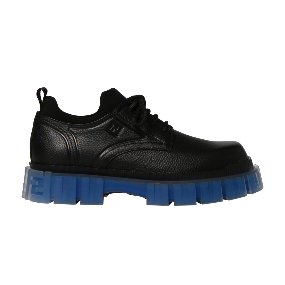 Pre-owned Fendi Force Lace-up 'black Blue'