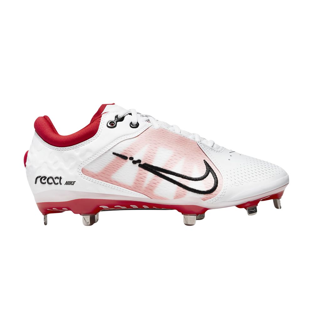 NIKE WMNS HYPERDIAMOND 4 ELITE 'WHITE UNIVERSITY RED'