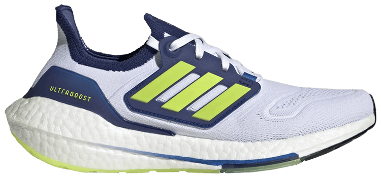 Adidas Wmns UltraBoost 22 White Solar Yellow Blue