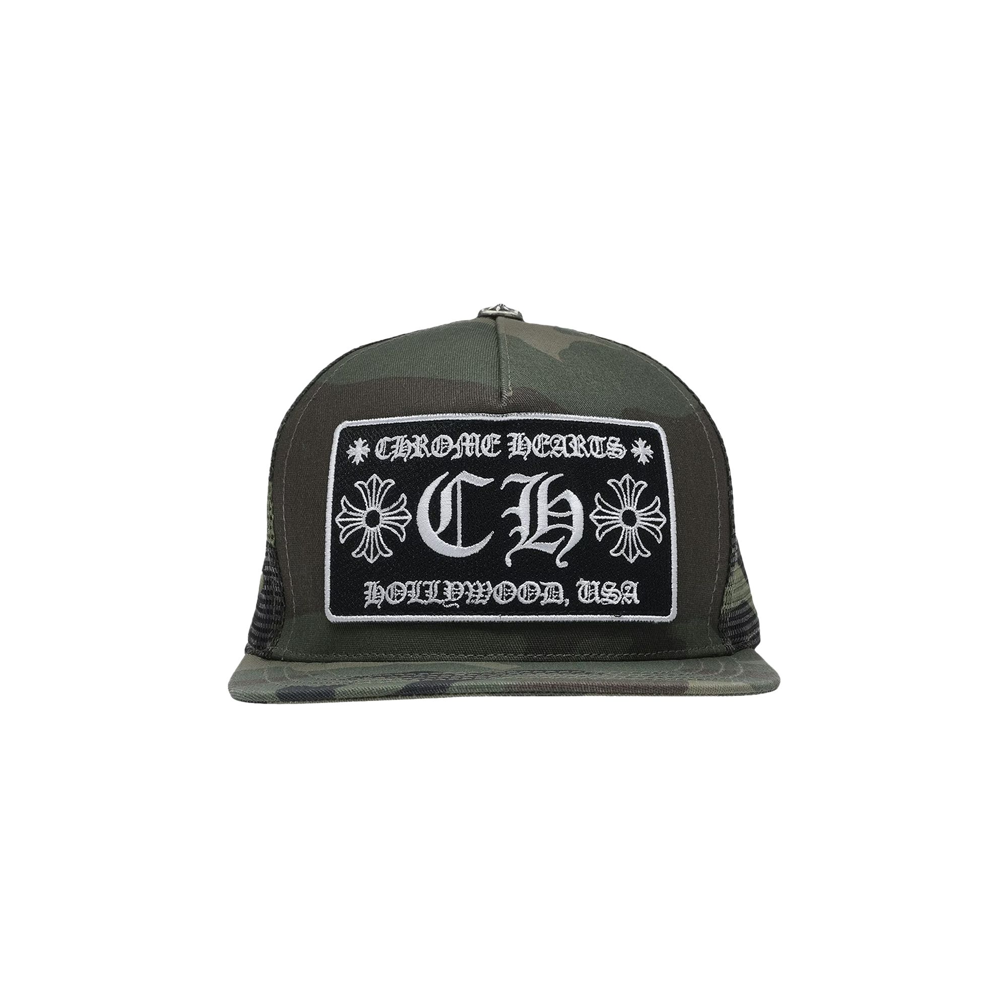 Chrome Hearts Hollywood Trucker Hat 'Green Camo' | Men's Size Onesize