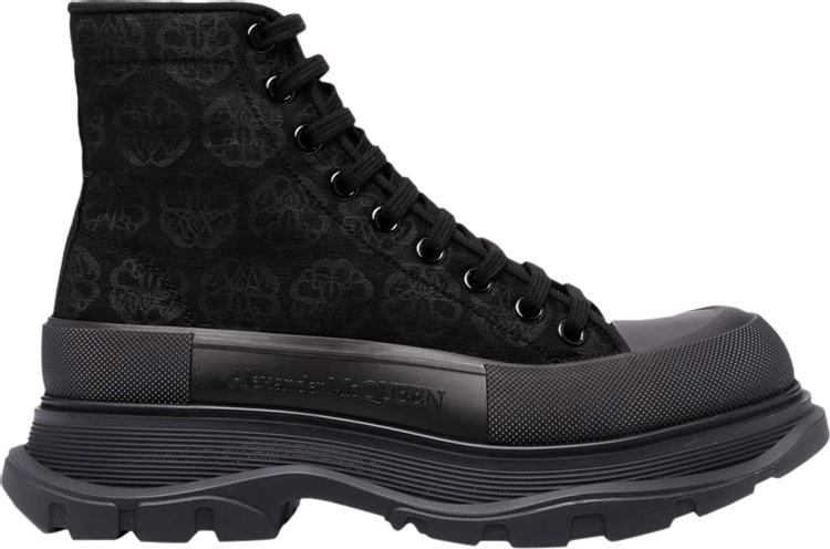 Alexander McQueen Tread Slick Boots 'Black Floral'