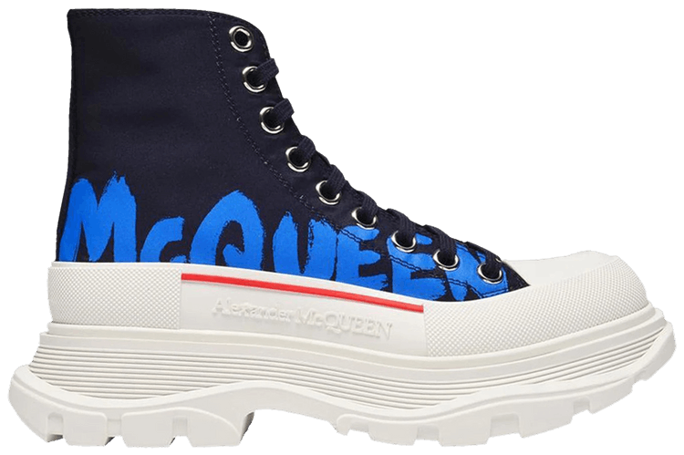 Black and cheap blue alexander mcqueen's