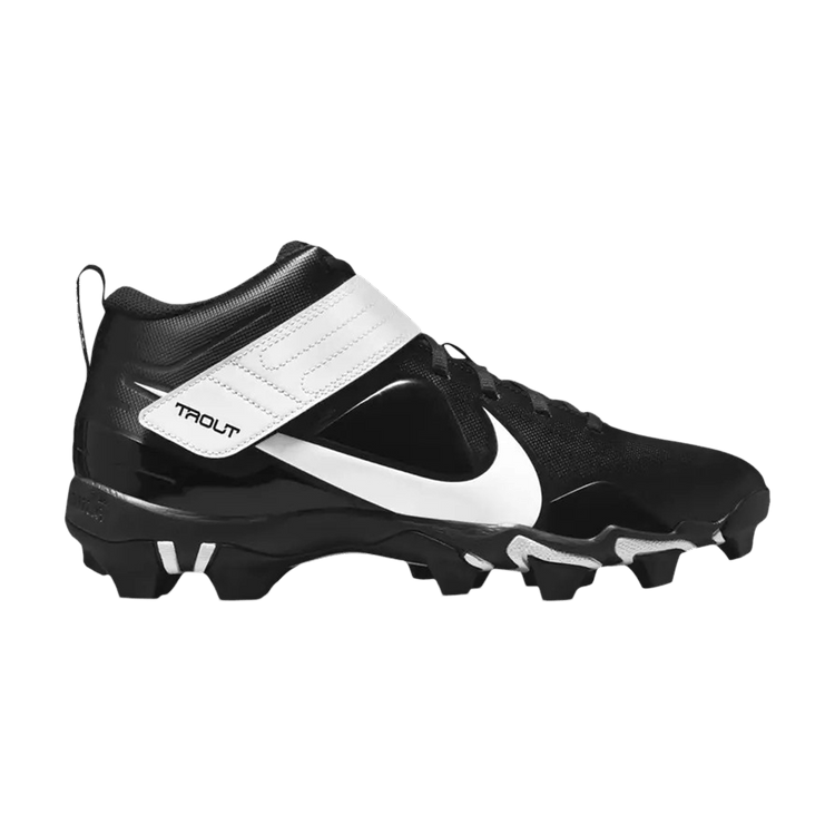 Black mike trout cleats sale