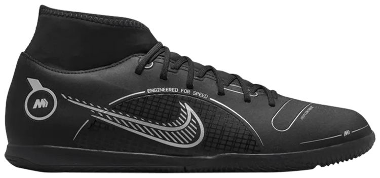 Nike Mercurial Superfly 8 Club IC Black Metallic Silver