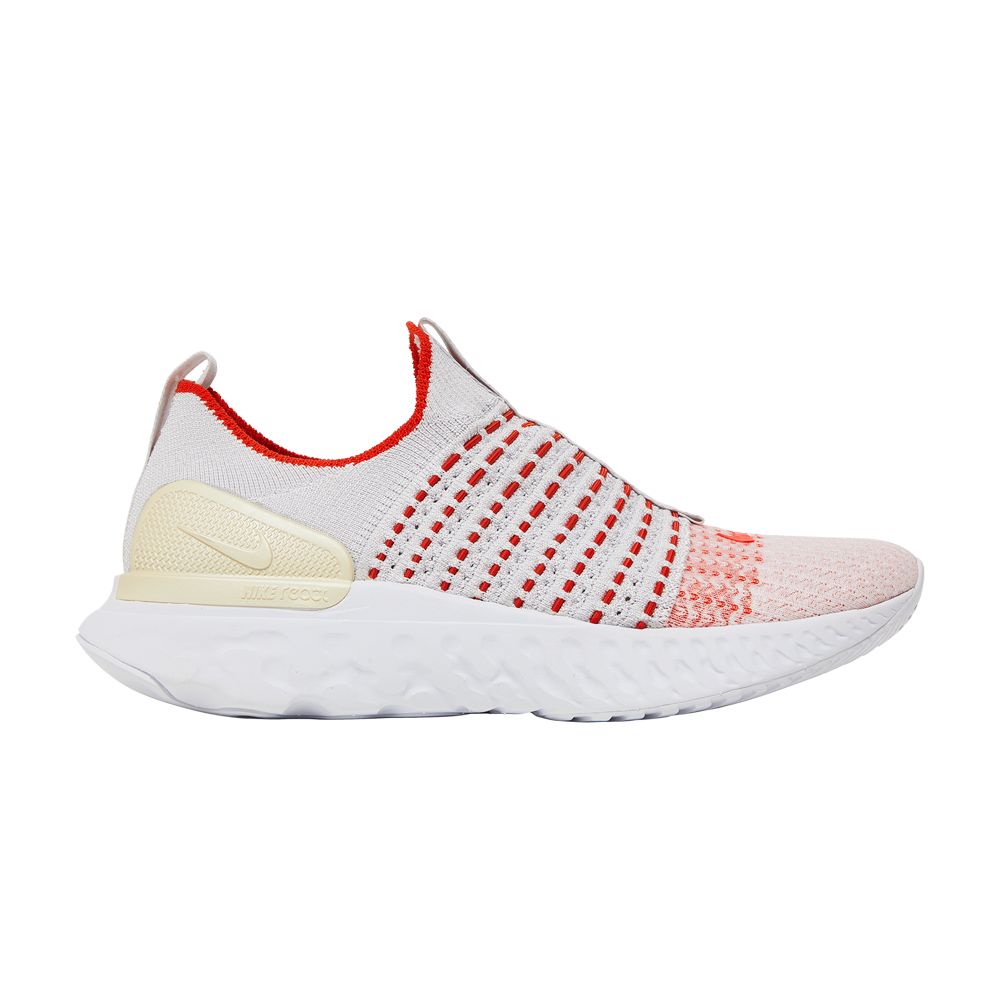 Nike Wmns React Phantom Run Flyknit 2 'Vast Grey Orange' | Women's Size 7