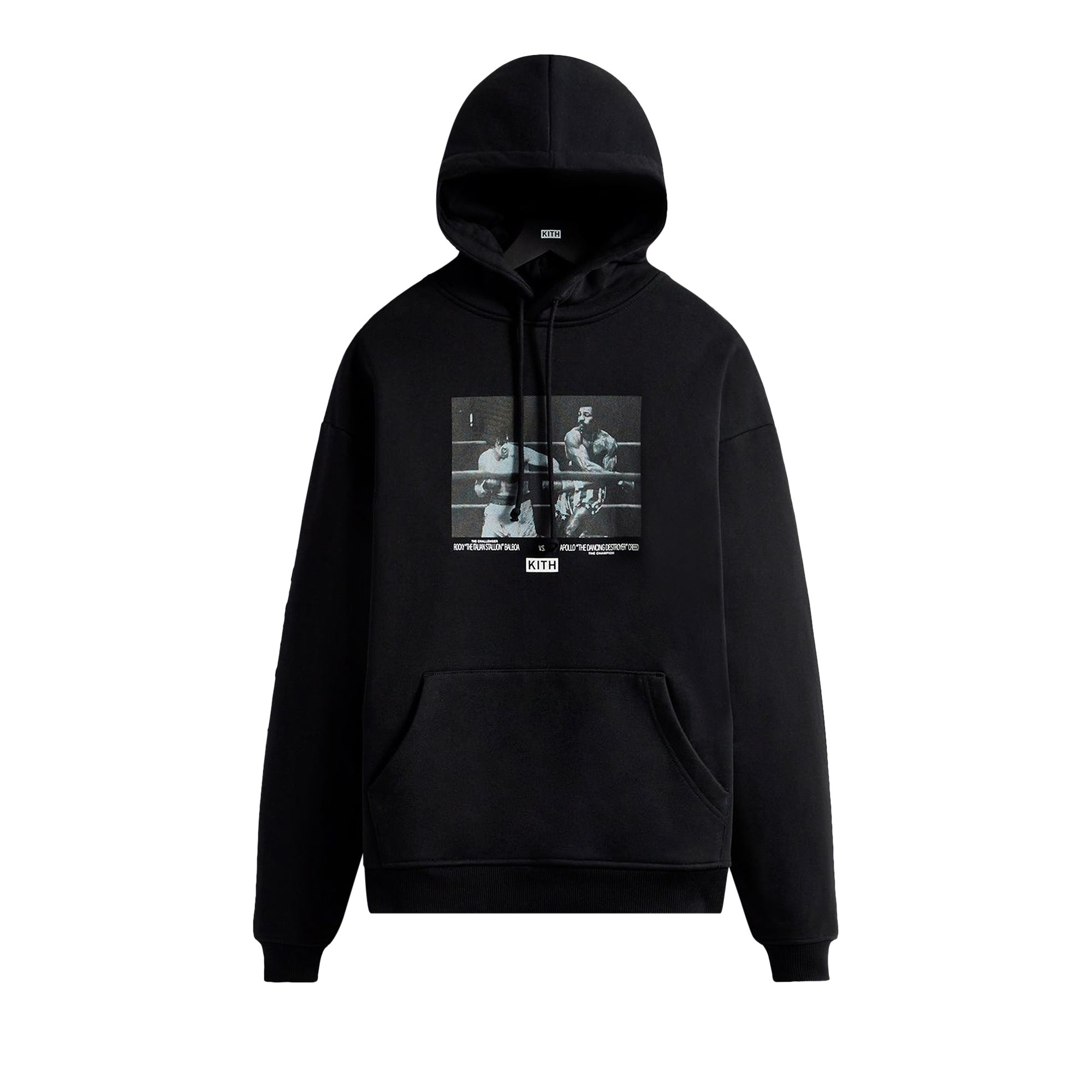 Pre-owned Kith For Rocky Title Fight Hoodie 'black' | Men's Size L