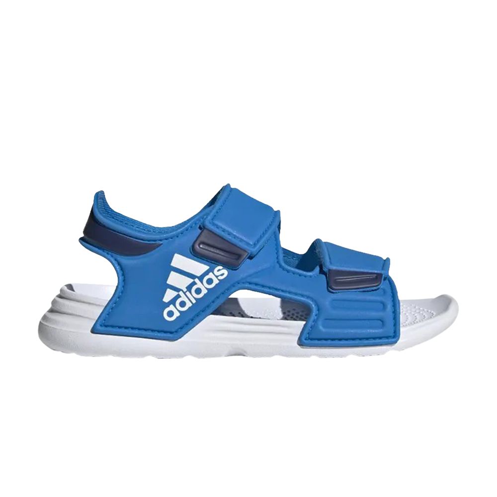 Pre-owned Adidas Originals Adidas Altaswim Sandal J 'blue Rush' | Yellow | Kid's Size 12.5