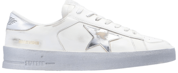 Golden Goose Wmns Stardan 'White Silver'