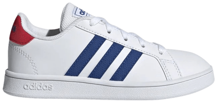 Adidas Grand Court Big Kid White Royal Blue