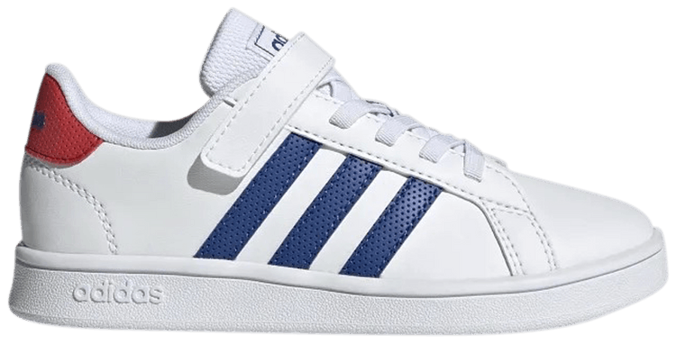 Adidas Grand Court Little Kid White Royal Blue