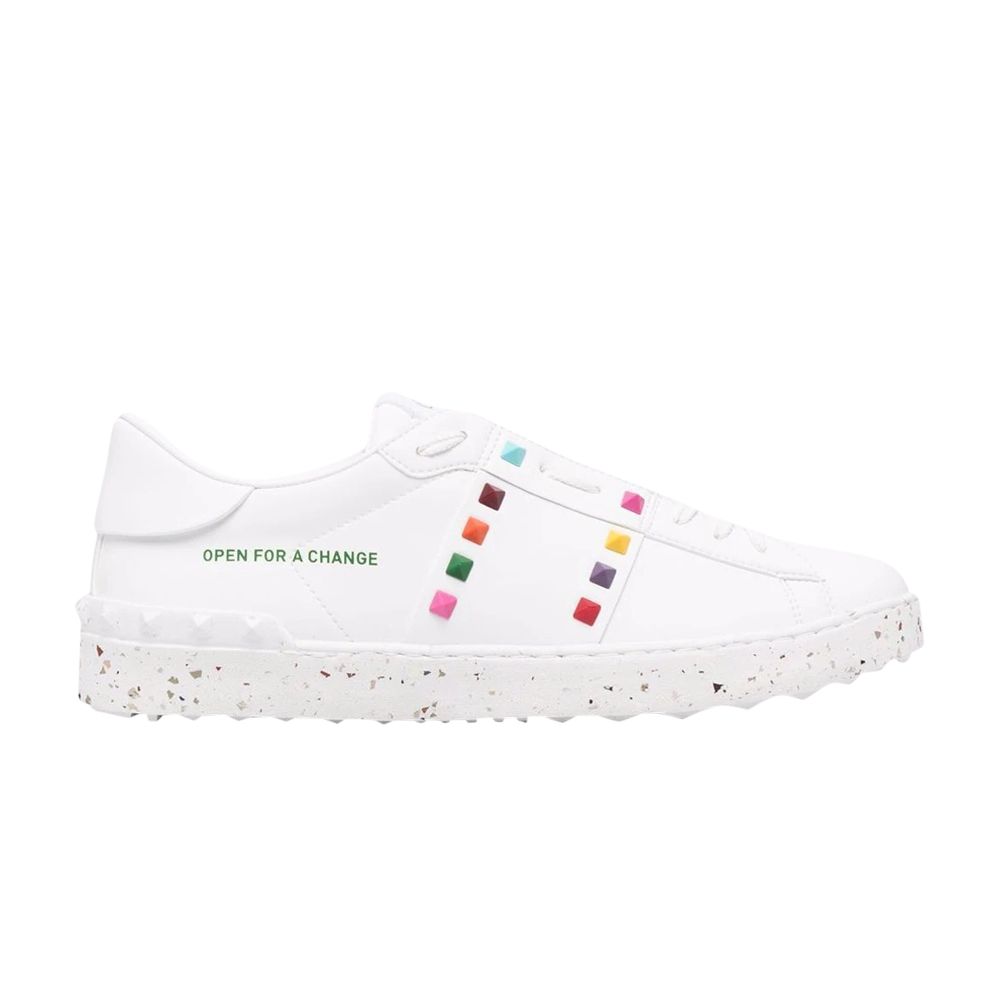 Pre-owned Valentino Garavani Valentino Valentino Wmns Open Sneaker 'open For A Change' | White | Women's Size 35.5
