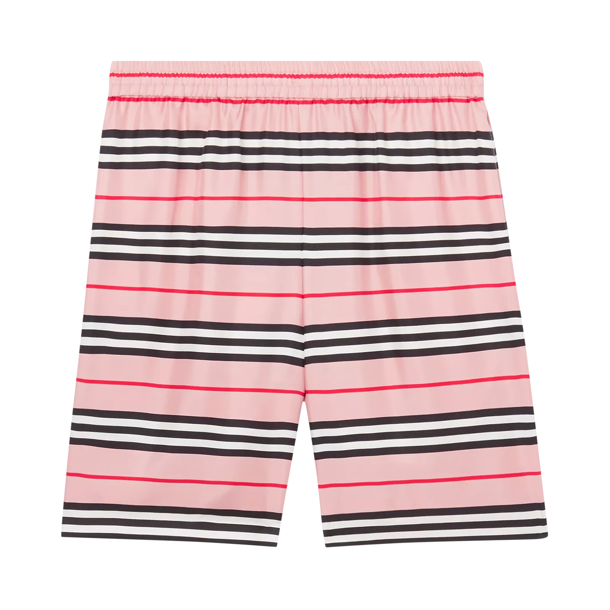 Pre-owned Supreme X Burberry Icon Stripe Silk Twill Shorts (burberry Exclusive) 'dusty Pink'