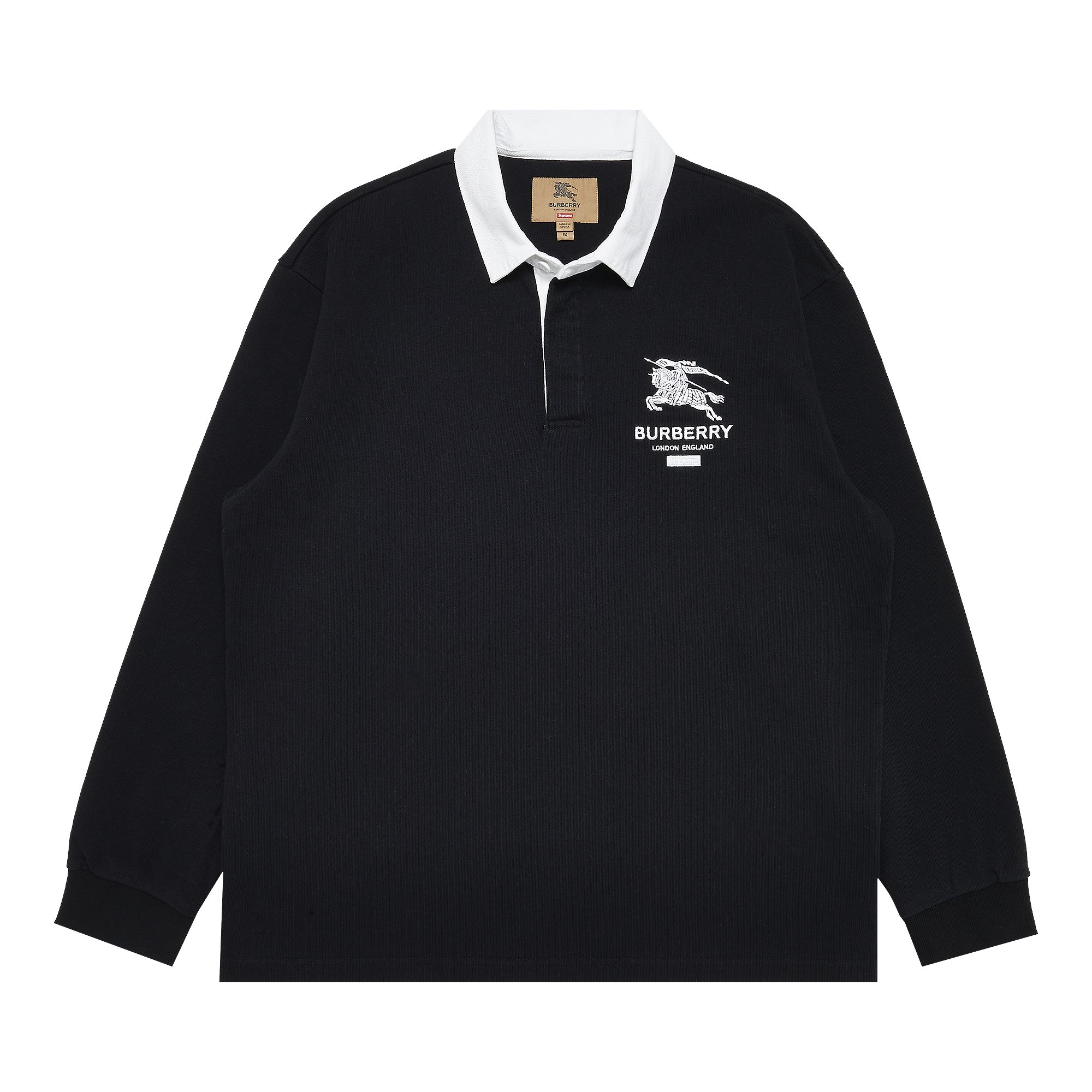 Supreme x Burberry Rugby 'Black' | Men's Size S