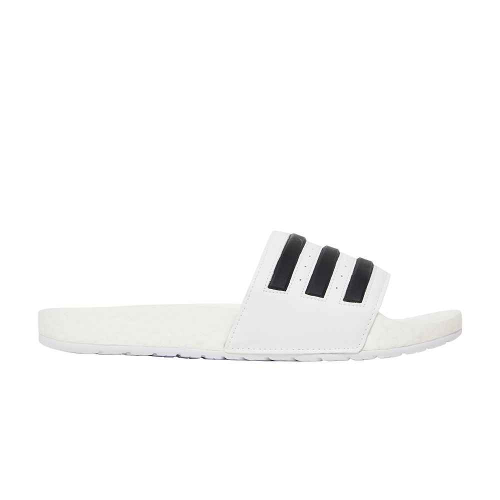 adidas Adilette Boost Slides 'White Black Stripes' | Men's Size 4