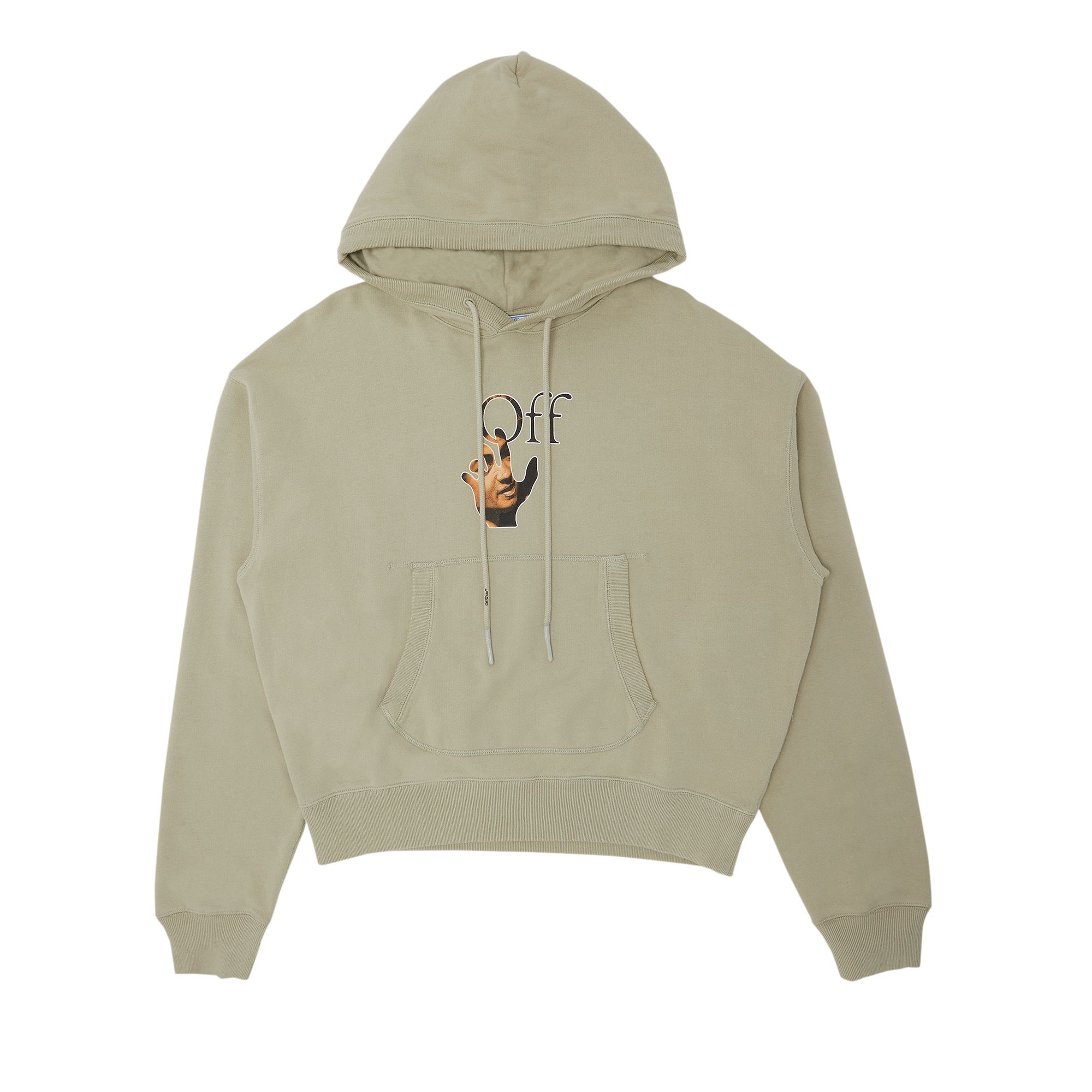 Click to view more detailed imagery on our partner's website Pre-owned Off-white Carav Hand Over Flatlock Hoodie 'abbey Stone' In Grey