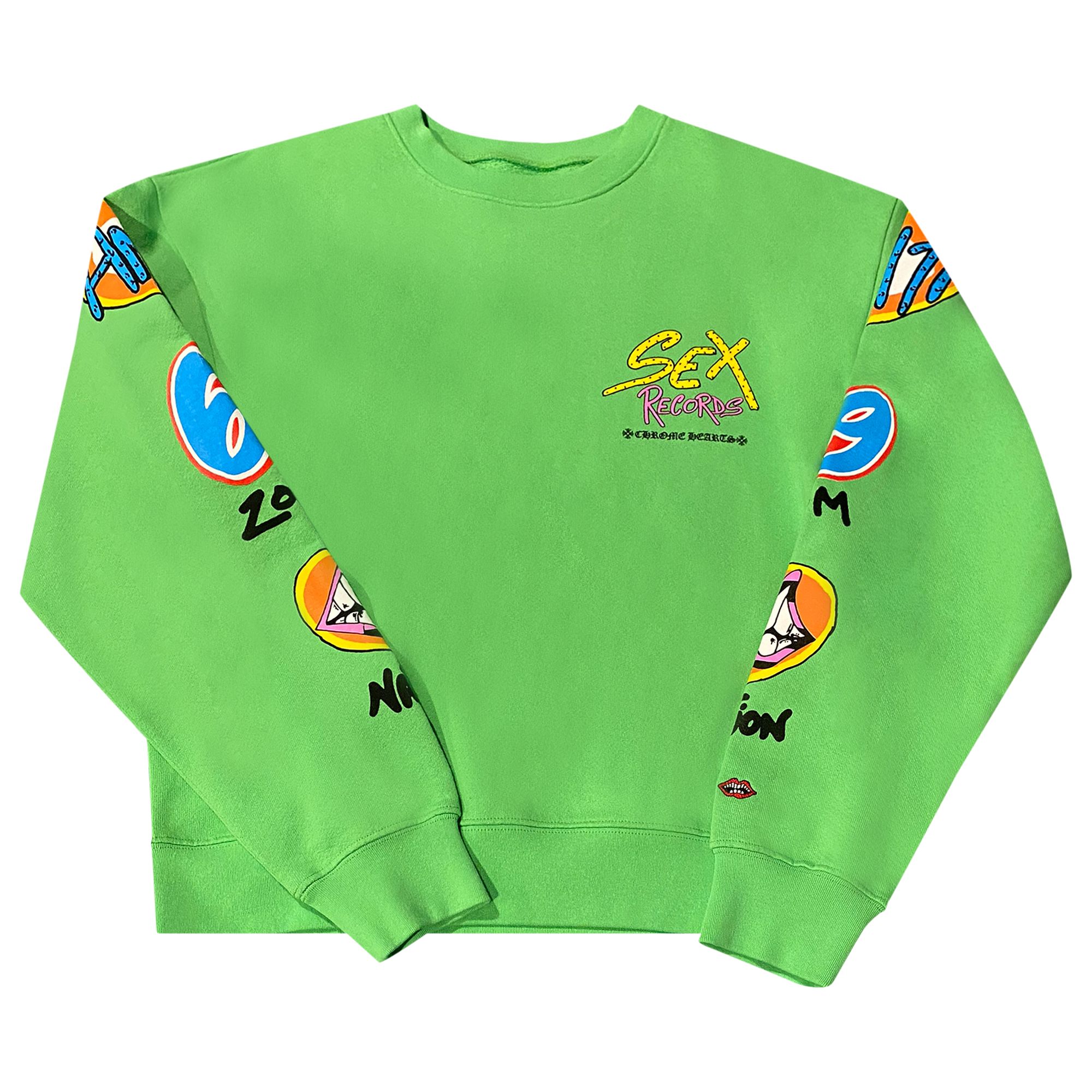 Chrome Hearts x Matty Boy Sex Records Crewneck 'Green' | Men's Size XL