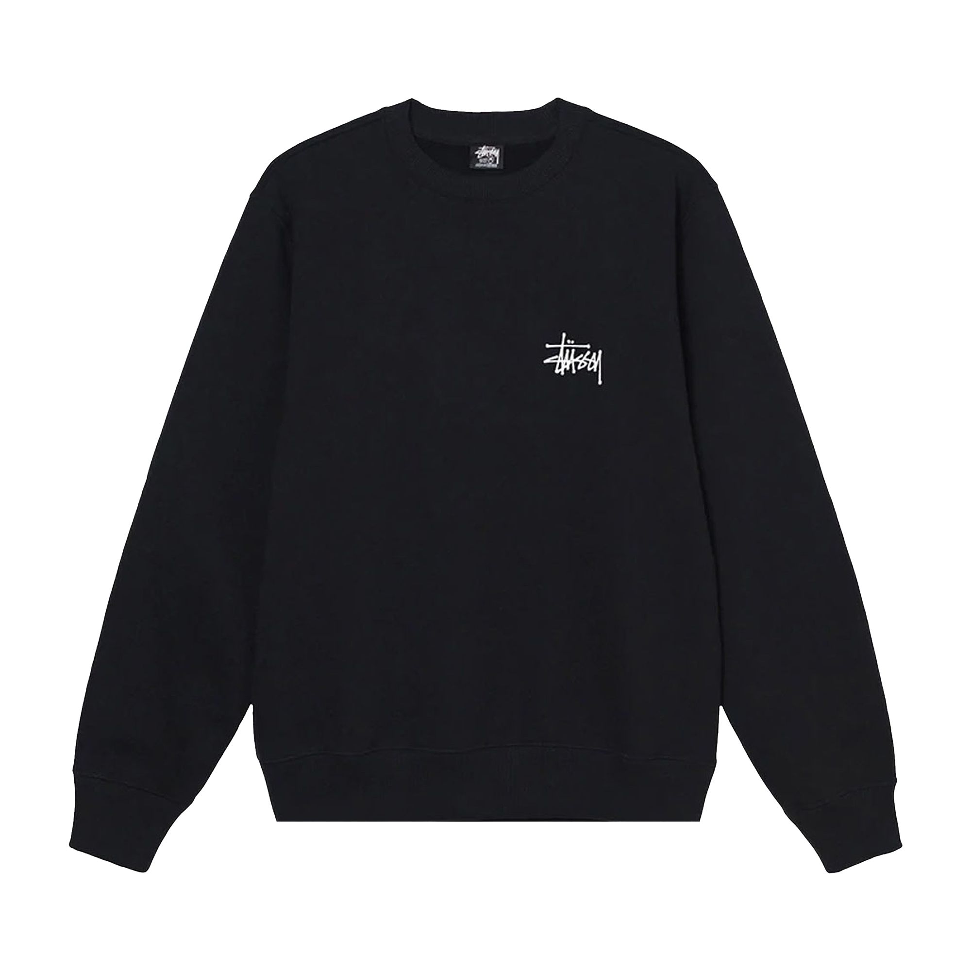 Stussy Basic Crew 'Black' | Men's Size S