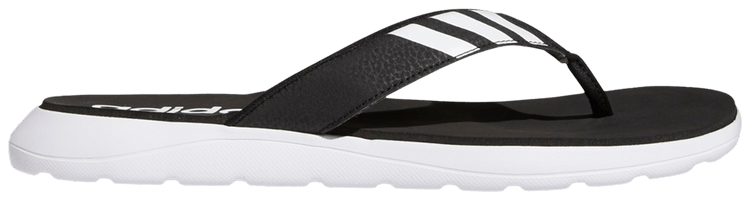 Adidas Comfort Sandal Black White