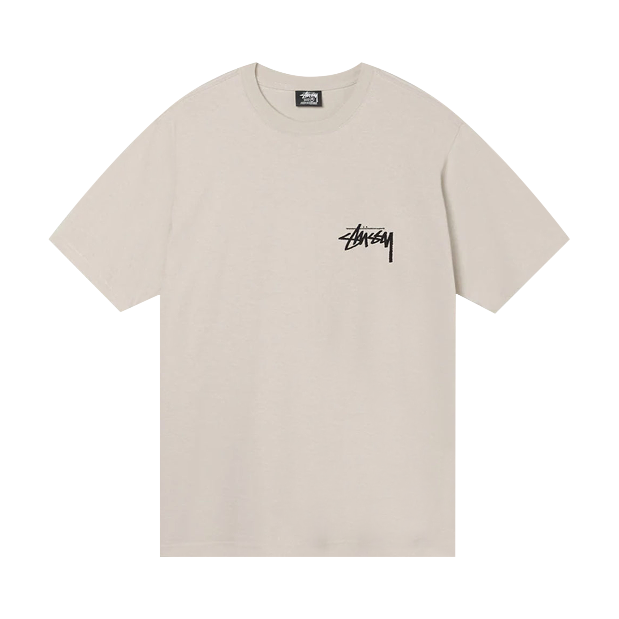 Pre-owned Stussy Fuzzy Dice Tee 'smoke' In Cream