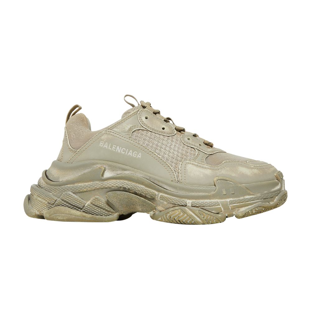 Pre-owned Balenciaga Wmns Triple S Sneaker 'light Beige Faded' | Cream | Women's Size 40