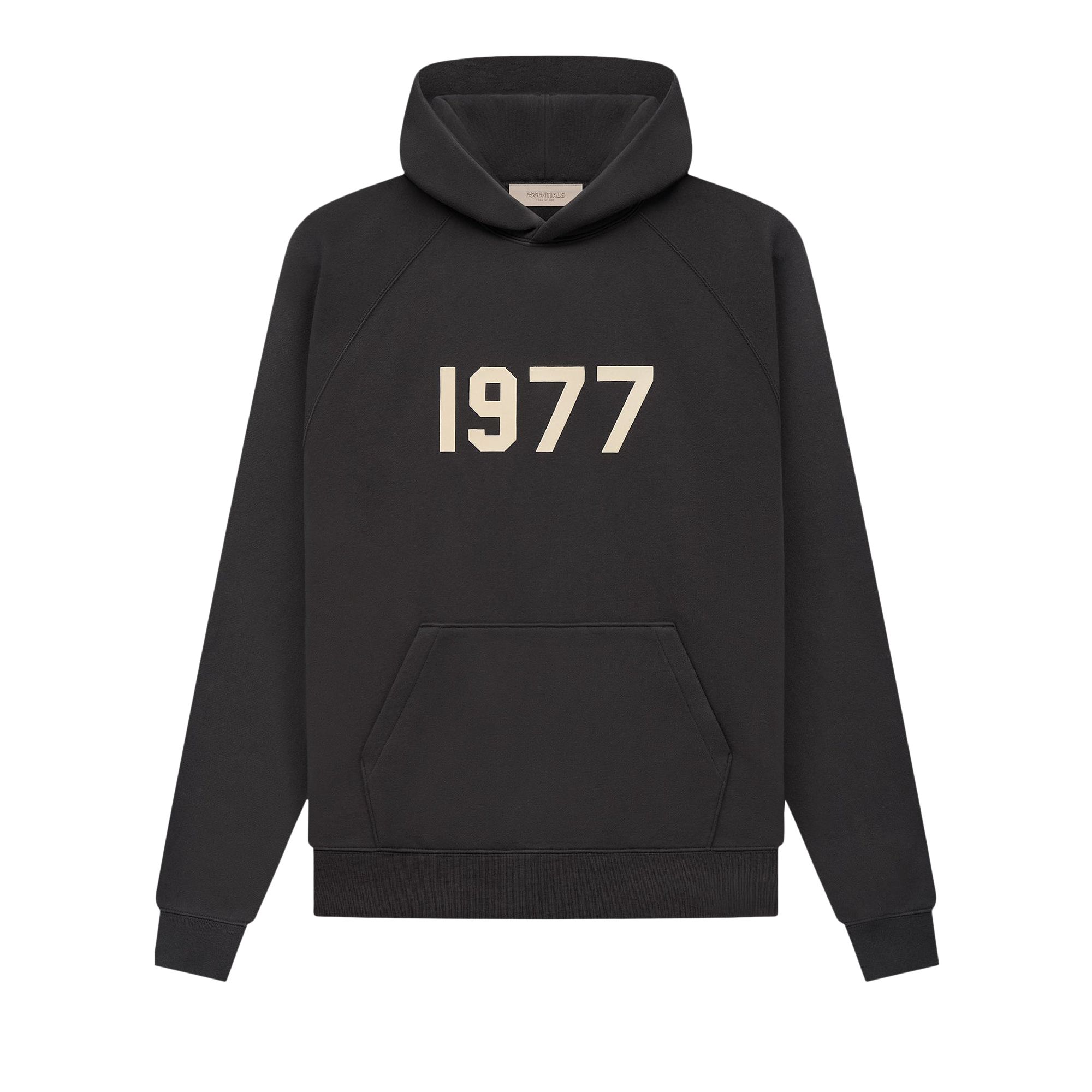Fear of God Essentials Essentials 1977 Hoodie 'Iron' | Black | Men's Size XL