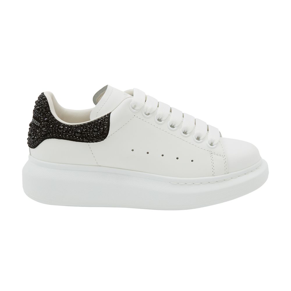 Pre-owned Alexander Mcqueen Wmns Oversized Sneaker 'white Black Crystal' | Women's Size 37.5