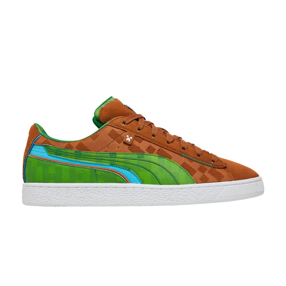 Puma Minecraft x Suede 'Grass Block' | Brown | Men's Size 9.5