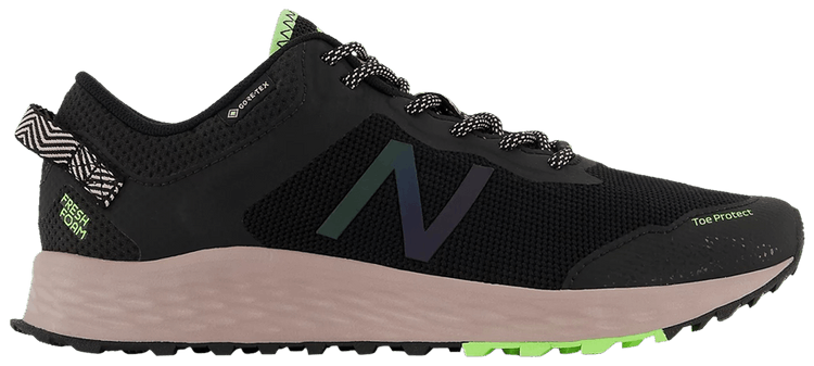 New Balance Wmns Fresh Foam Arishi Trail GTX Wide Black Bleached Lime Glow