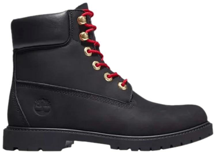 Timberland Wmns 6 Inch Heritage Boot Black Red