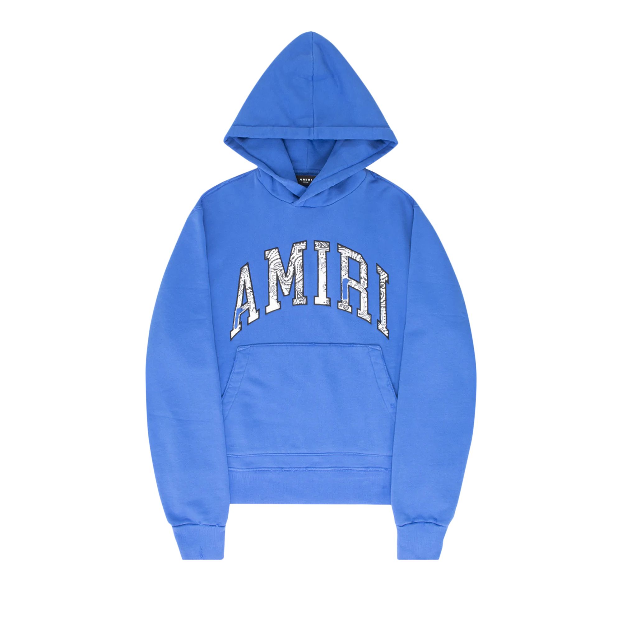 Pre-owned Amiri Bandana Appliqué Hoodie 'blue/white' | Men's Size M