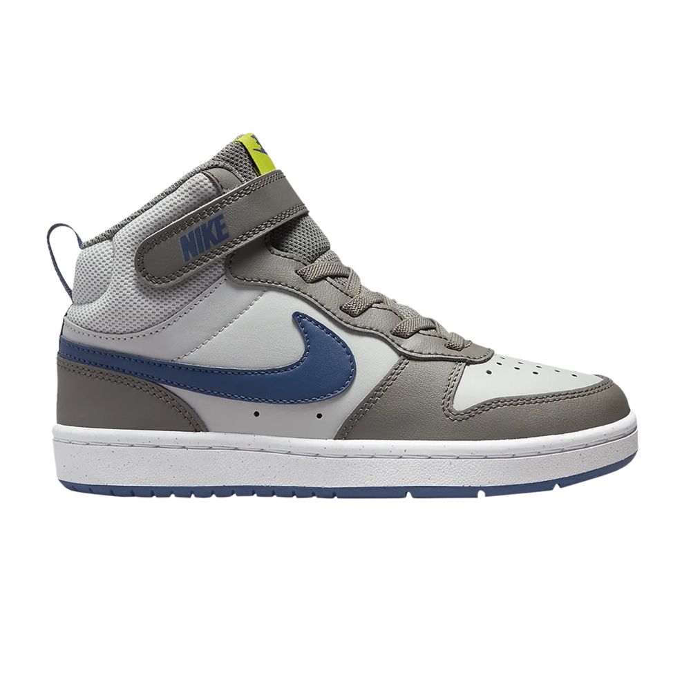 Pre-owned Nike Court Borough Mid 2 Ps 'grey Fog Mystic Navy' | Kid's Size 11