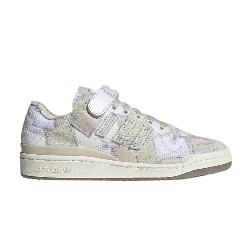 Pre-owned Adidas Originals Atmos X Forum Low 'patchwork' In White