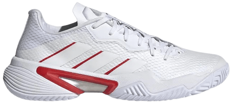 Adidas Wmns Barricade White Silver Metallic Red