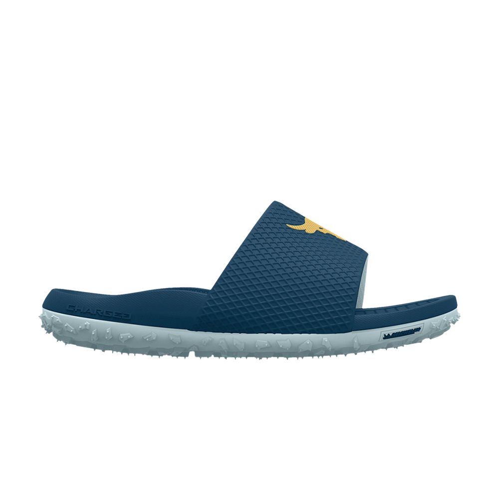 Under Armour Project Rock Slide 'Deep Sea' | Blue | Men's Size 14 - 3025237-400