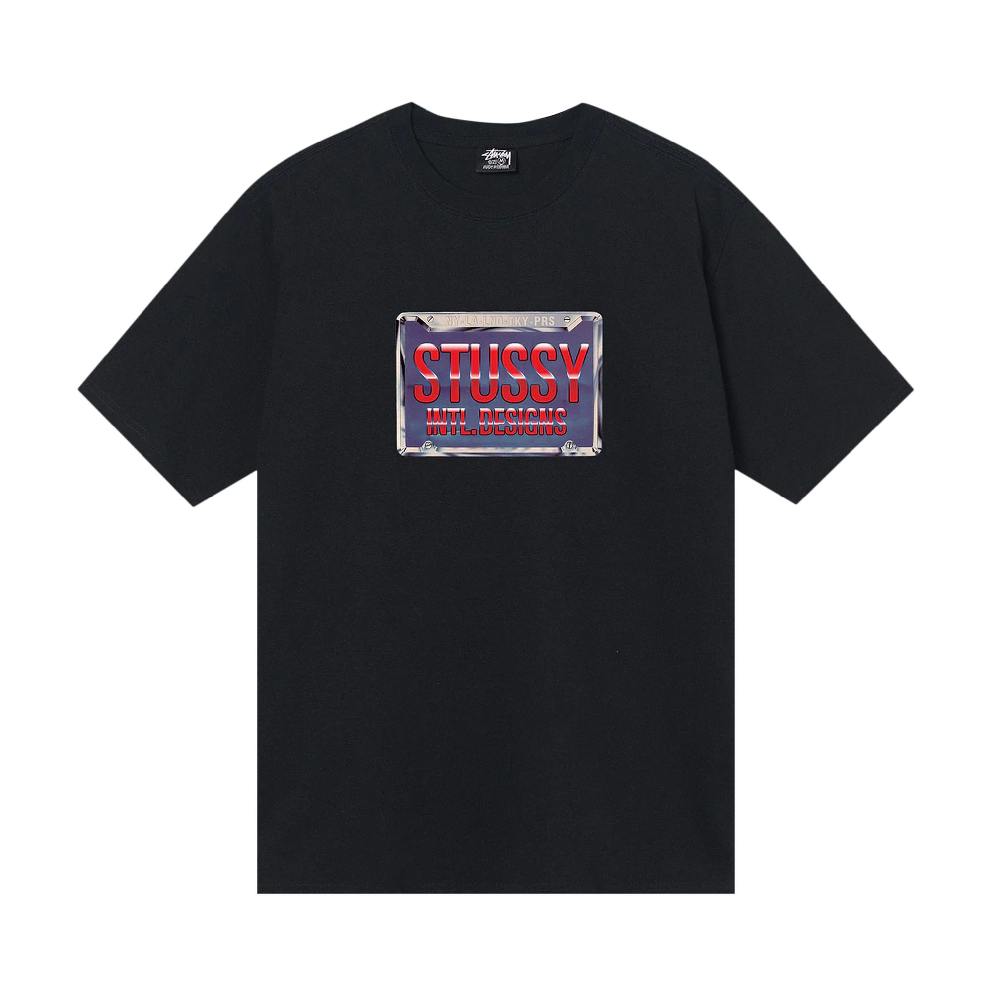 Stussy Plates Tee 'Black' | Men's Size S