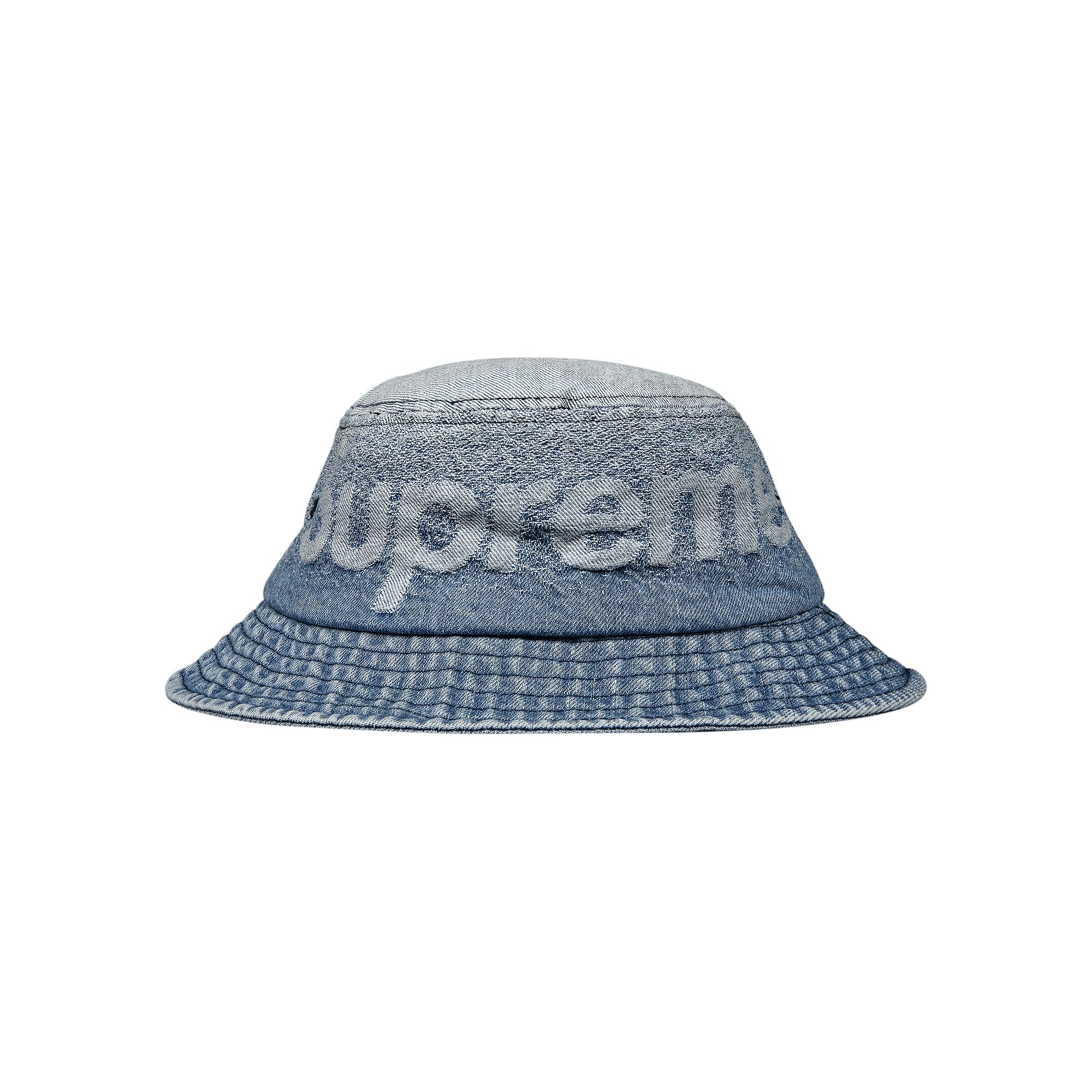 Supreme Fade Jacquard Denim Crusher 'Blue' | Men's Size M/L