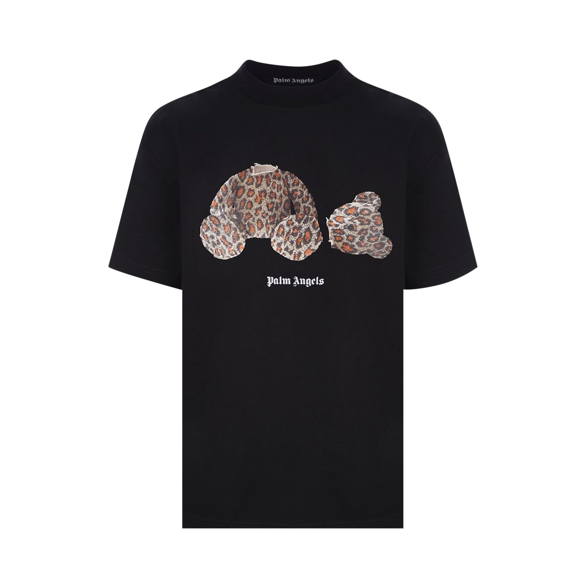 Palm Angels Leopard Bear Classic Tee 'Black/Brown' | Men's Size S
