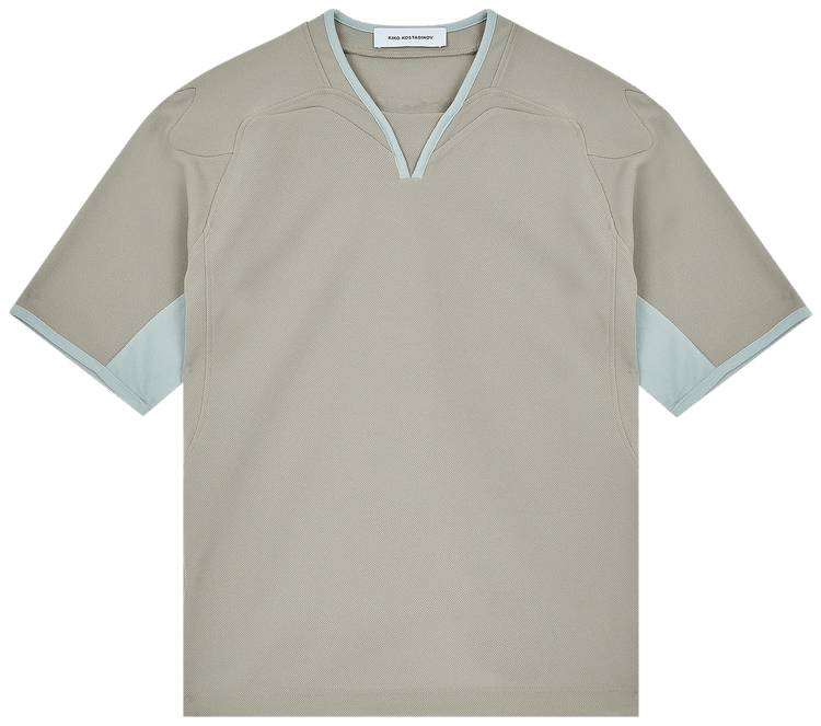 Tシャツ・カットソー KIKO KOSTADINOV Light Grey Stretch Cotton Blend Blouse Kiko Kostadinov Grey Isaac Double Layer Shirt Kiko Kostadinov