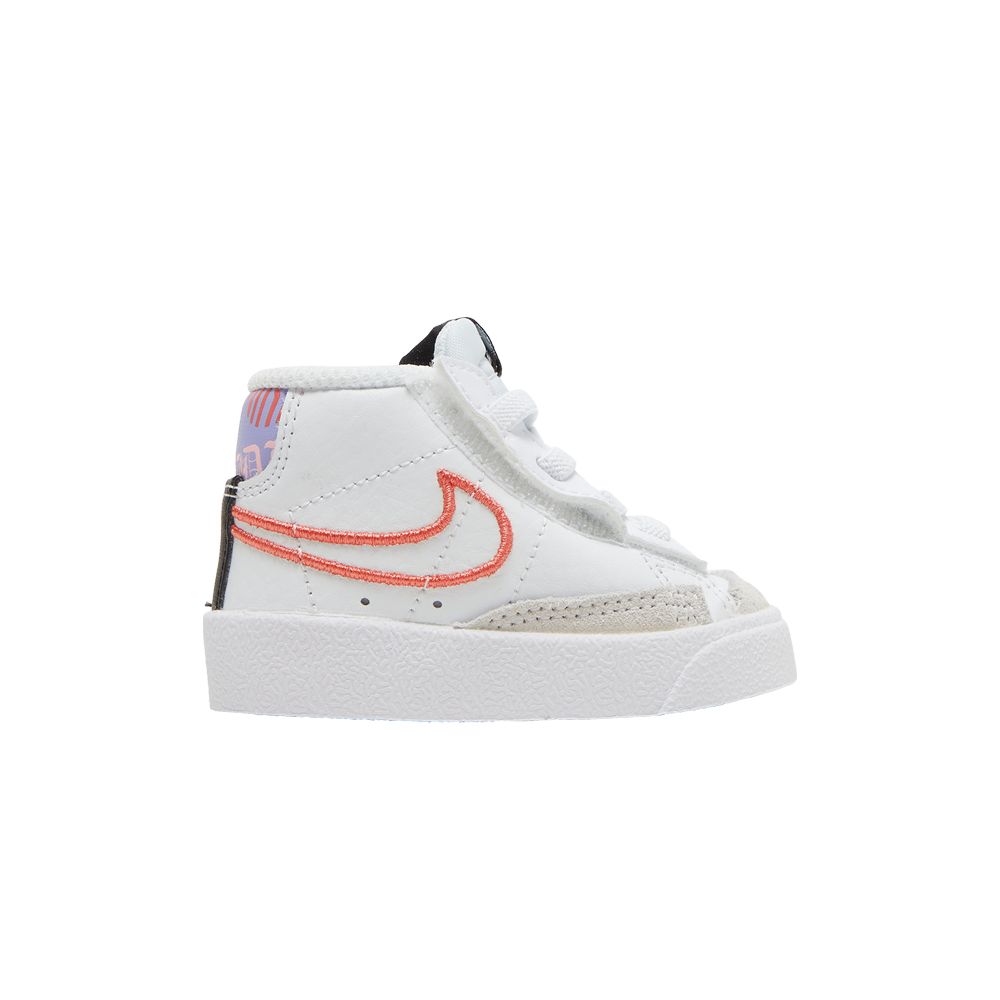 Pre-owned Nike Blazer Mid '77 Se Td 'white Magic Ember' | Infant Size 4