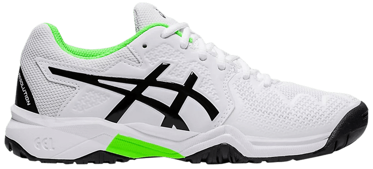 Asics Gel Resolution 8 GS White Green Gecko