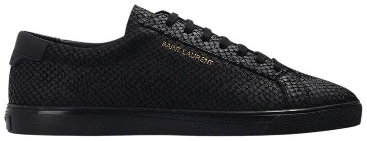 Saint Laurent Andy Low Python   Black