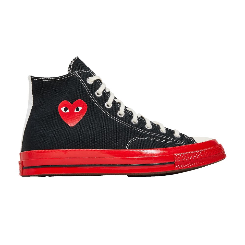 Converse Comme des Garçons Play x Chuck 70 High 'Black Red' | Men's Size 9